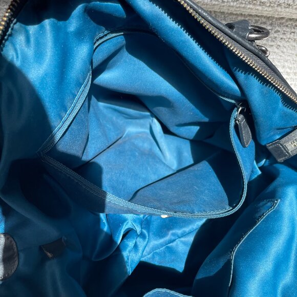 Coach Madison Y2K Op Art Sophia Black Graphite Sequin Metallic Satchel Bag - Picture 11 of 13